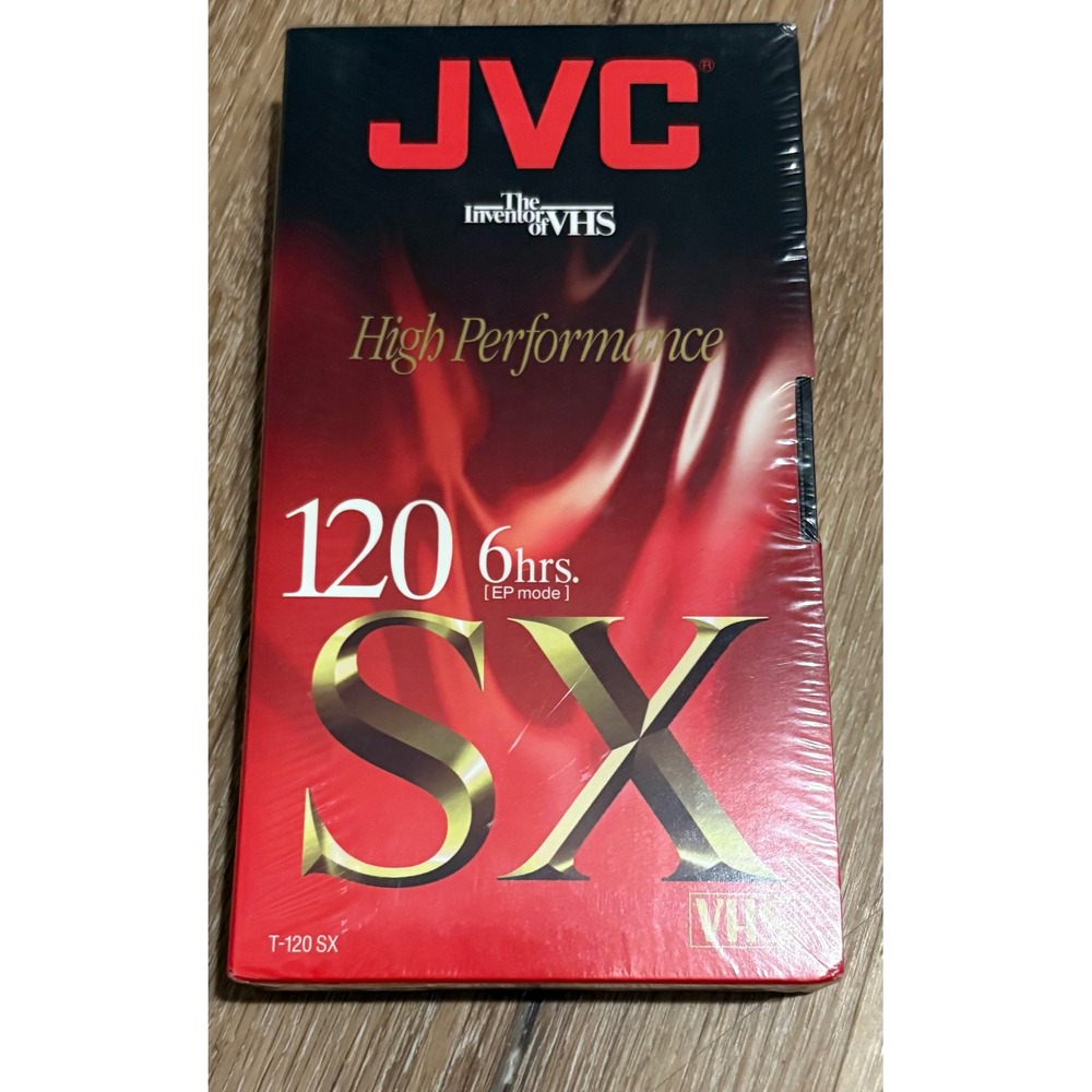 JVC SX120 VHS High Performance Tape 120 Minutes EP Mode‎ Sealed